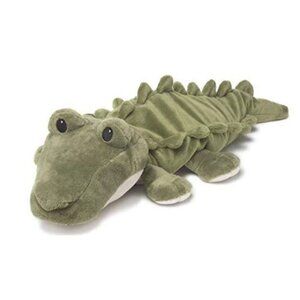 Warmies Green Weighted Heatable & Chillable Plush Crocodile Stuffed Animal With